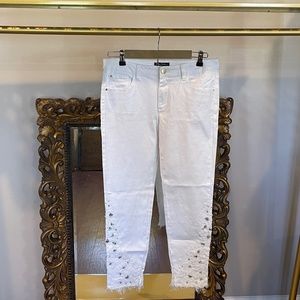 YES ZEE White Capris Pants Ladies Size 31